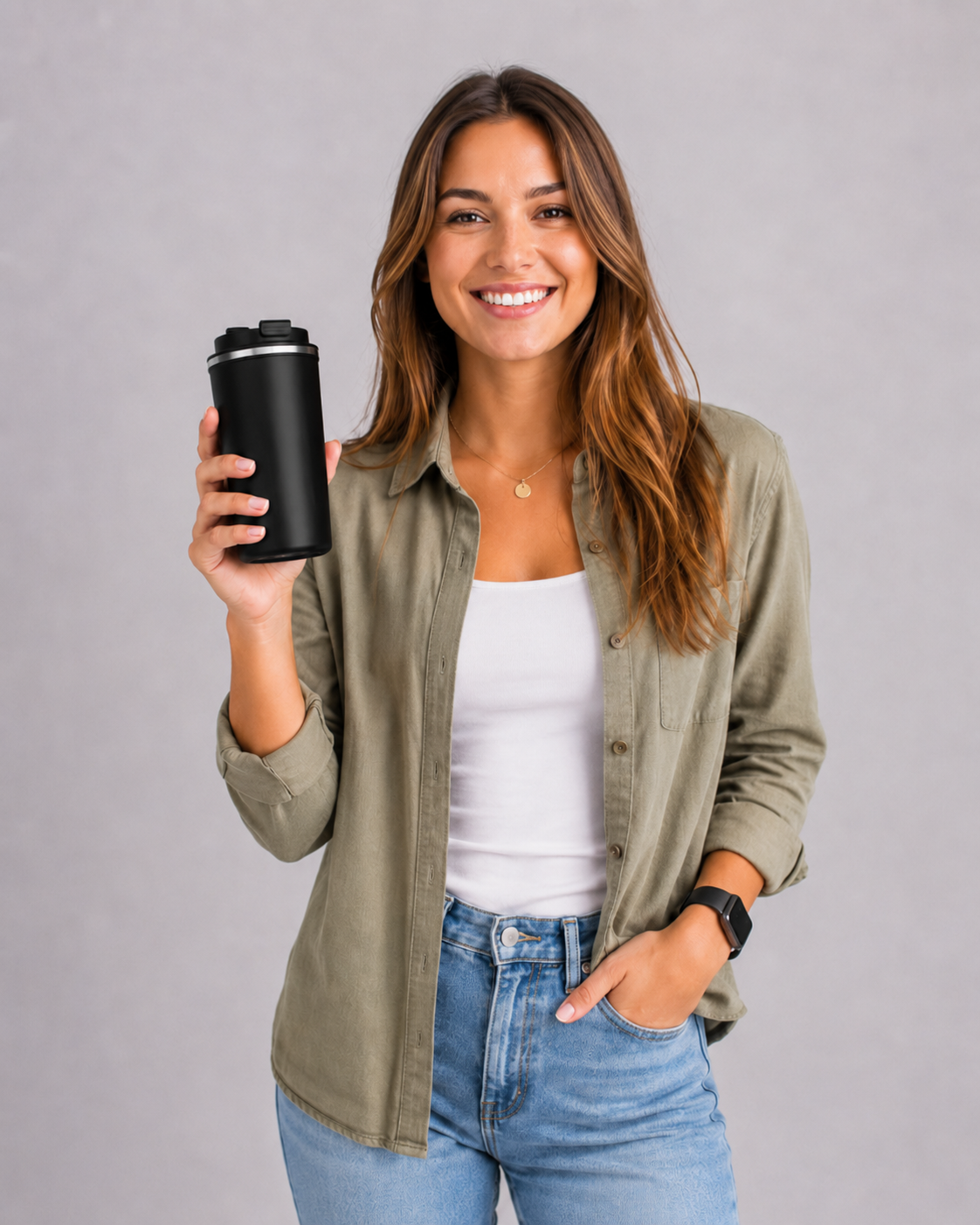 Minimalist Stainless Steel Travel Tumbler