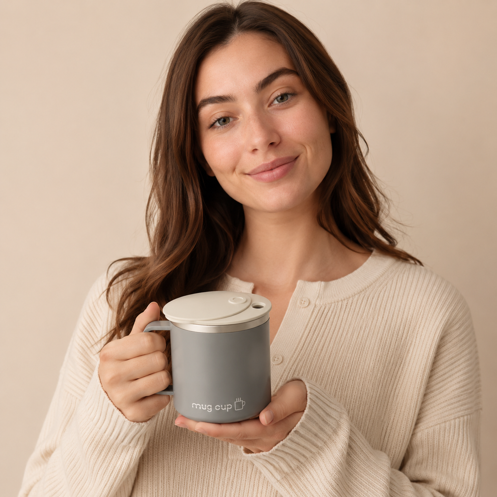 Modern style drink cup front view