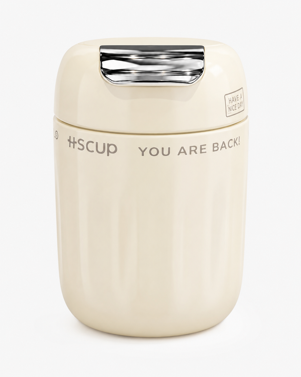 Practical everyday drink cup front view