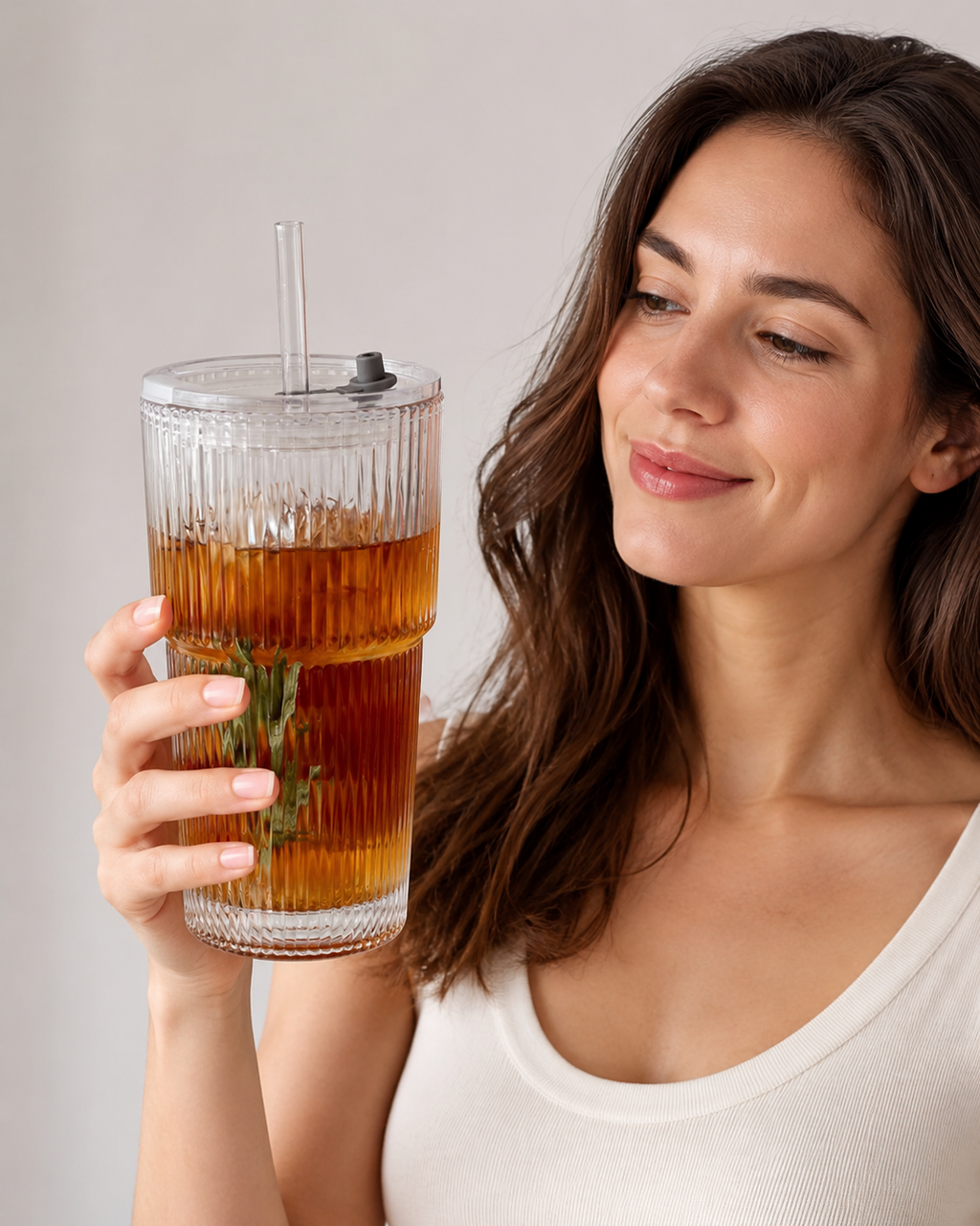 Stylish larger drink cup front view