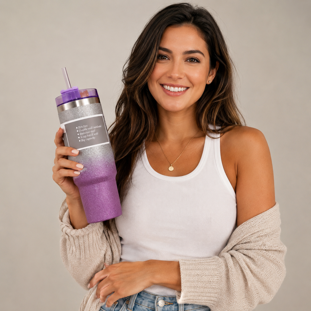 Spacious everyday drink cup front view