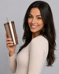Refreshing larger drink cup front view