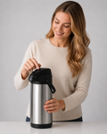 Premium insulated thermos bottle front view